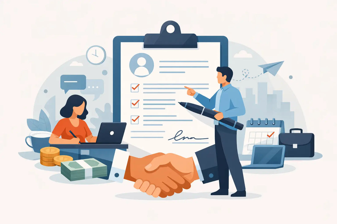 Contrato de servicios para freelancers: qué incluir
