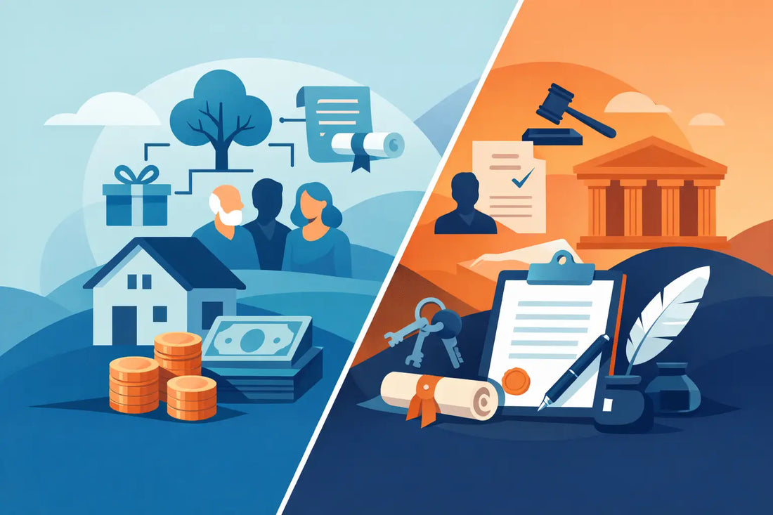 Herencia versus testamento: diferencias clave