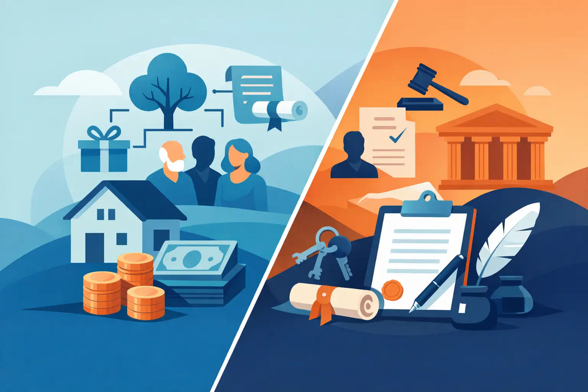 Herencia versus testamento: diferencias clave