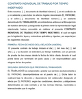 Contrato de Trabajo por Tiempo Indefinido