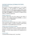 Contrato de Trabajo por Tiempo Determinado