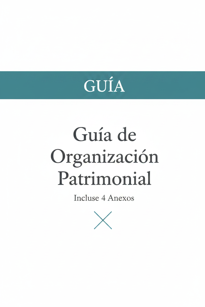 Portada de la Guía de Organización Patrimonial