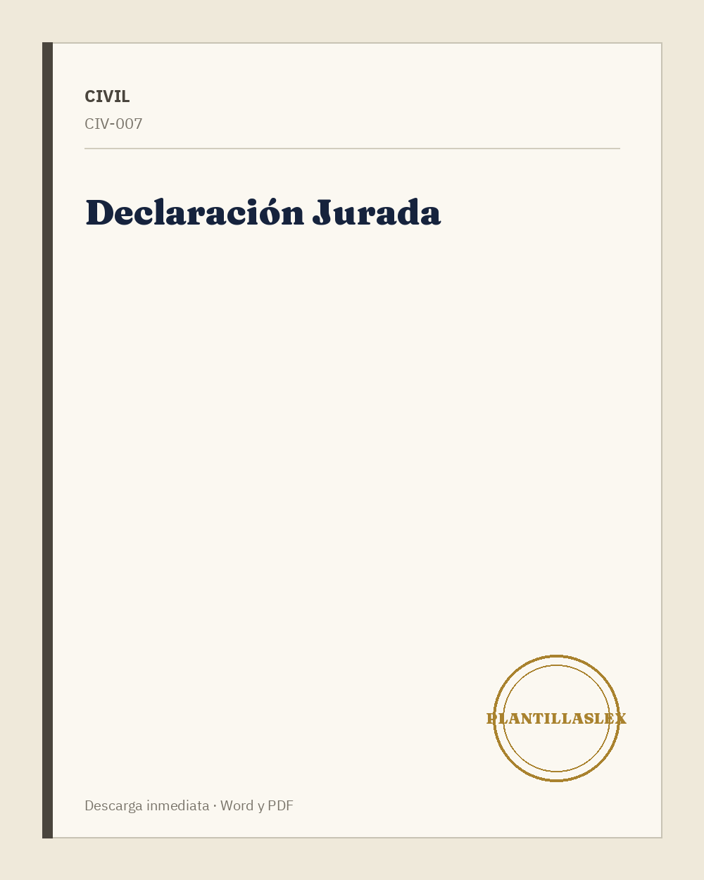 Declaración Jurada