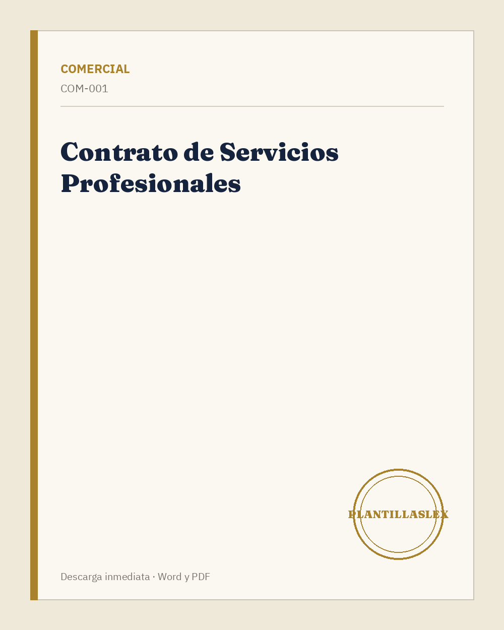 Contrato de Servicios Profesionales