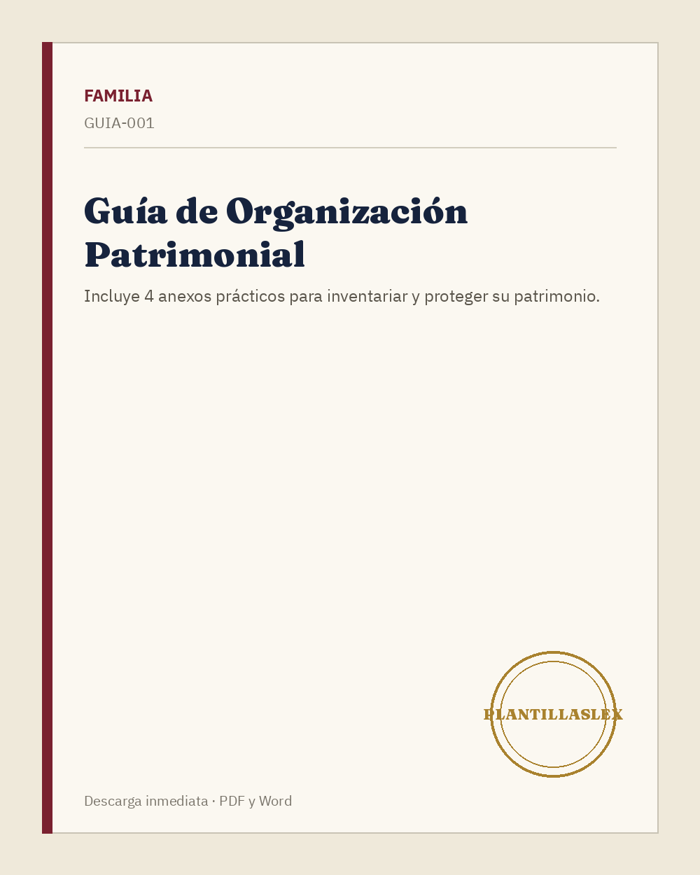 Guía de Organización Patrimonial
