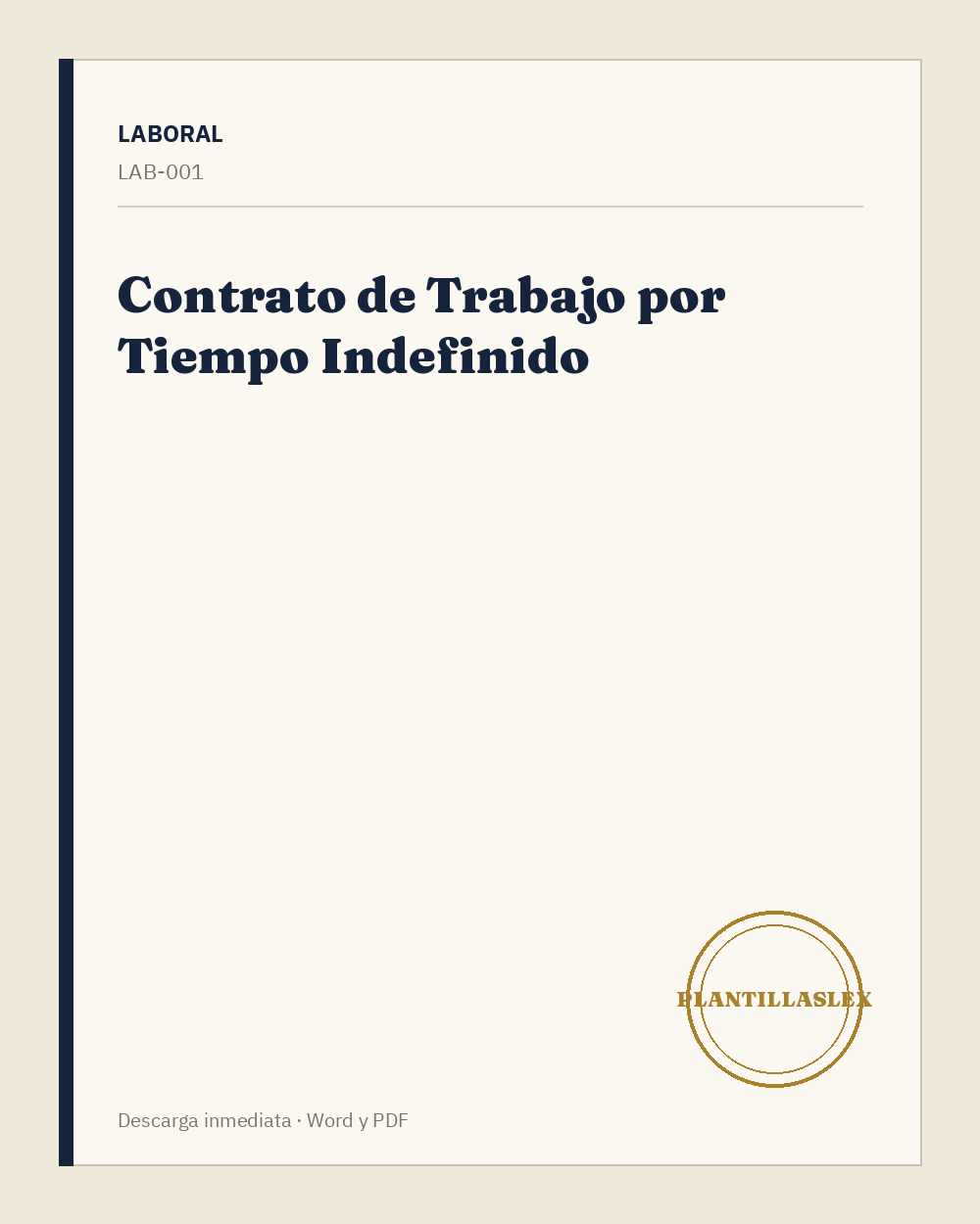 Contrato de Trabajo por Tiempo Indefinido