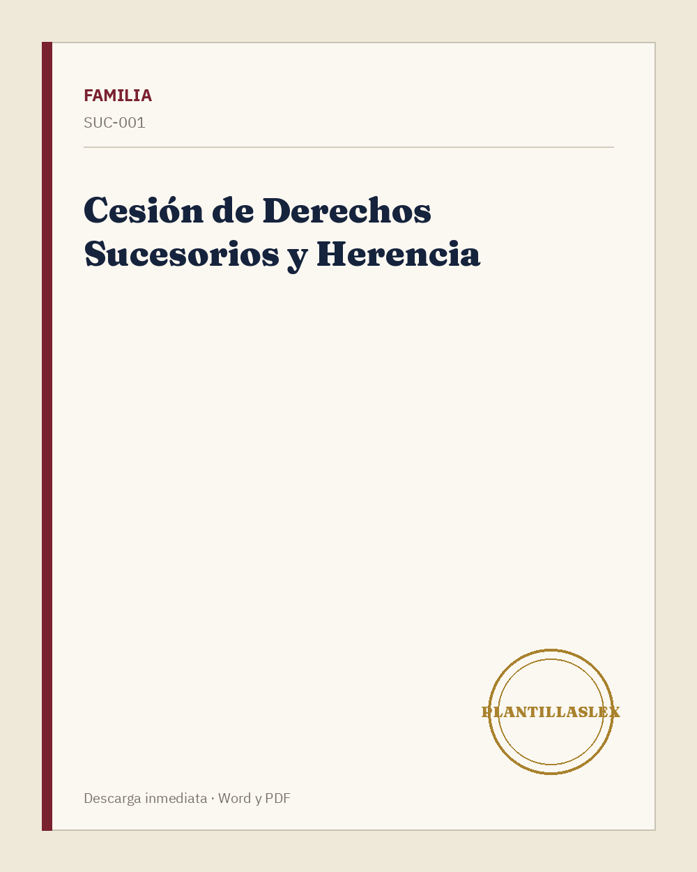 Cesión de Derechos Sucesorios y Herencias